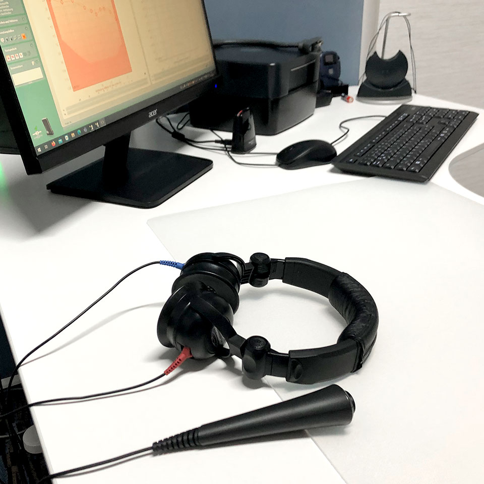 Serviceleistungen für Hörgeräte - Audiometric (hearing)  test 